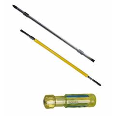Stanley PH2xFlat 6.0x28mm 2-In-1 Stubby Screwdriver, 66-432 (Pack of 12)