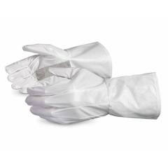 Ufo 120g Electro Static Spray Painting Polyurethane White Safety Gloves, Size: M