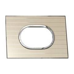Legrand Arteor 3 Module Graphic Casual Round Cover Plate With Frame, 5763 21