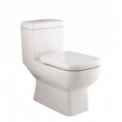 Parryware Qube Single Piece Suite Water Closet, C844A, Colour: White
