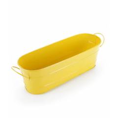 Green Girgit Large Yellow Oval Planter, GG_OLY