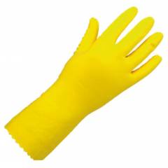 Surf Latex Rubber 621U-38 Hand Gloves, Yellow (Pack of 10)