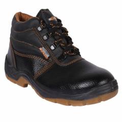 Hillson Workout High Ankle Steel Toe Black Safety Shoes, Size: 5