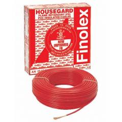 Finolex 90m 6 sq mm Red FR PVC Insulated Industrial Cable, 10307