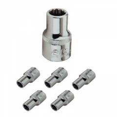 Venus Cold Forged 12.5 mm Drive Hex / Bi-Hex Sockets 10 mm (Pack of 5)