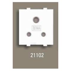 Anchor Roma White 6A 3 Pin Socket, 21102, (Pack Of 10)