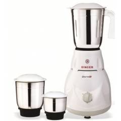 Singer Duro Plus 500W White Mixer Grinder with 3 Jars