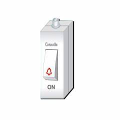 Cornetto 6A Prince Non Modular Bell Push Hanging, 1054 (Pack of 20)