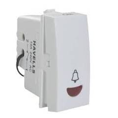 Havells Oro 10A Bell Push with Indicator, AHOSBIW100