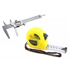 Bizinto Iron Vernier Caliper with Free 5m Flexible Metric Measuring Tape