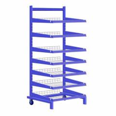 Blue PVC Rack, Size: 50x30 mm