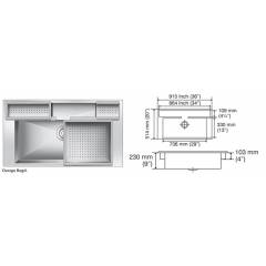 Nirali Era Satin Finish Kitchen Sink, Size: 915x514 mm
