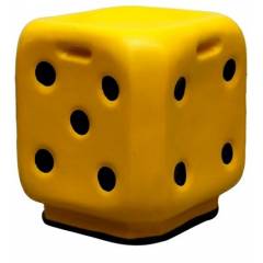 Atharvo Yellow Multipurpose Dice Stool