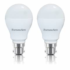 FortuneArrt 7W White B-22 LED Bulb(Pack of 2)