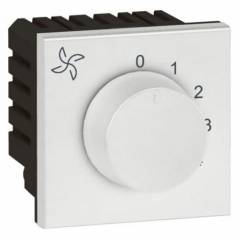 Legrand Arteor 100W Square White Fan Step Regulator, 5734 16
