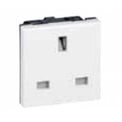 Legrand Arteor 15 & 16 A 2P+E Square White Indian Socket, 5721 04 (Pack of 10)
