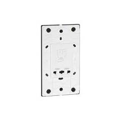 Legrand Arteor 230/120-230 V Square White Shaver Socket With Earth Connector, 5721 53