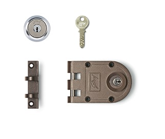 Buy Godrej Ultra Vertibolt 2c Texture Brown Rim Lock 8109 Online