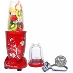 Wonderchef Nutriblend 400W Red Hand Blender with 2 Pieces Jars