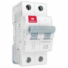 Havells EURO-II 50A C Curve DP MCB, DHMGCDPF050 (Pack of 6)