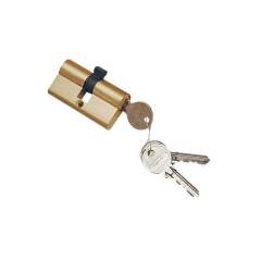 SmartShophar 60mm Steel Brass Finish Nickel silver Cylinder Lock, 50832-BCLBF