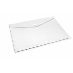 Dataking White My Clear Bag With Line Embossing, Size: FC, DKCB1021FW (Pack of 12)