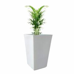Fox B 30 Inch Square White German Polymer Planter, FOX TK 3013-W