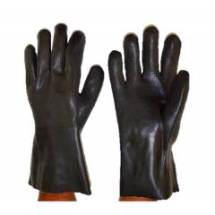 Frontier Black 10 inch Rubber Safety Gloves (Pack of 10)