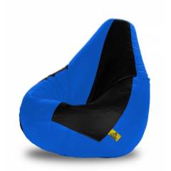 Dolphin DOLBXL-02 Black & Royal Blue Bean Bag Cover without Beans, Size: XL
