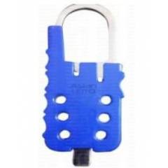 Asian Loto ALC-MLTH-B Multipurpose Metallic Lockout Hasp in Blue Colour with Identifiable Label