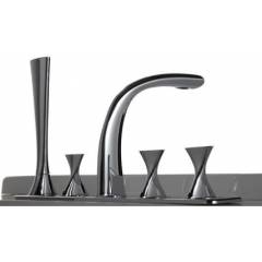 Bravat Twist Series TW-005 Deck Mounted Bathtub Filler Kit