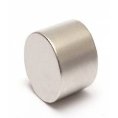 Neomag 23BNM N45-Ni Cylindrical Shaped Silver Neodymium Magnet, Thickness: 18 mm