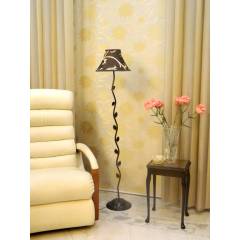 Tucasa Leaf Floor Lamp with Poly Silk Shade, LG-584, Weight: 1100 g