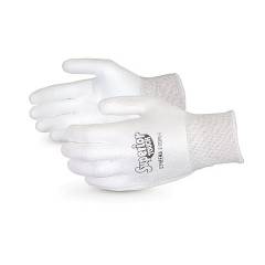 Sunlong PU Coated White Safety Gloves, Size: L