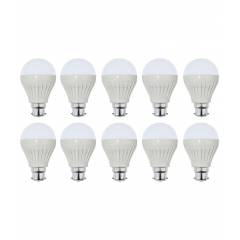 Audeom 12W B-22 White LED Bulbs (Pack of 20)
