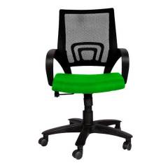 R P Enterprises Shire Medium Back Green Office Chair, Dimensions: 45x48x60 cm