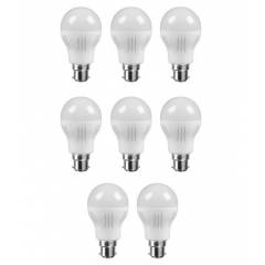 Homes Decor 6W B-22 LED Bulb (Pack of 8)