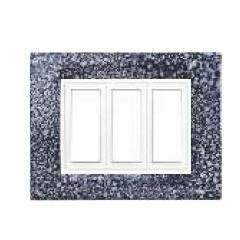 Benlo 16 Module Grey Granite Vesta Combination Plates, BS S1909 (Pack of 5)
