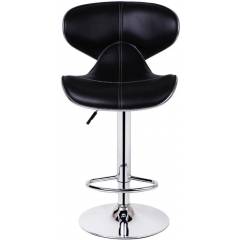 Mezonite Leatherette Black Bar Stool