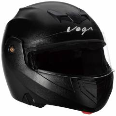 Vega Crux Black Flip up Helmet, Size (Large, 600 mm)