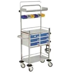 Wellton Healthcare Powder Coated Crash Cart Trolley, WH1168