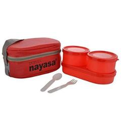 Nayasa Duplex Red Lunch Box