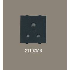 Anchor Roma Black 6A 3 Pin Socket, 21102MB, (Pack Of 10)