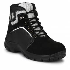 Kavacha S27 Black Steel Toe Safety Shoes, Size: 6