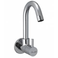 Snowbell Flora Brass Sink Cock