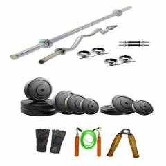 Arnav Combo of 20kg Plates & 6 Accessories Home Gym, OSB-700508