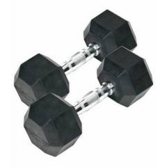 Arnav 5kg Imported Rubber Coated Fixed Weight Hexagon Dumbbell, OSB-700213