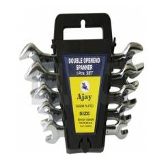 Ajay A-100 Double Ended Open Jaw Spanner Set in Rack, AJSP/5P