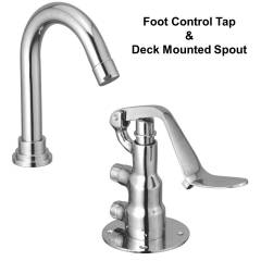 Kamal Foot Control Tap with Spout with Free Tap Cleaner, ALD-0591