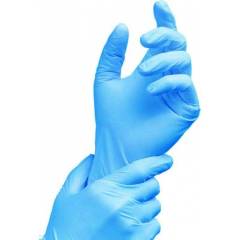 Rensow Blue Powder Free Latex Examination Gloves, REN-BLU-03 (Pack of 100)